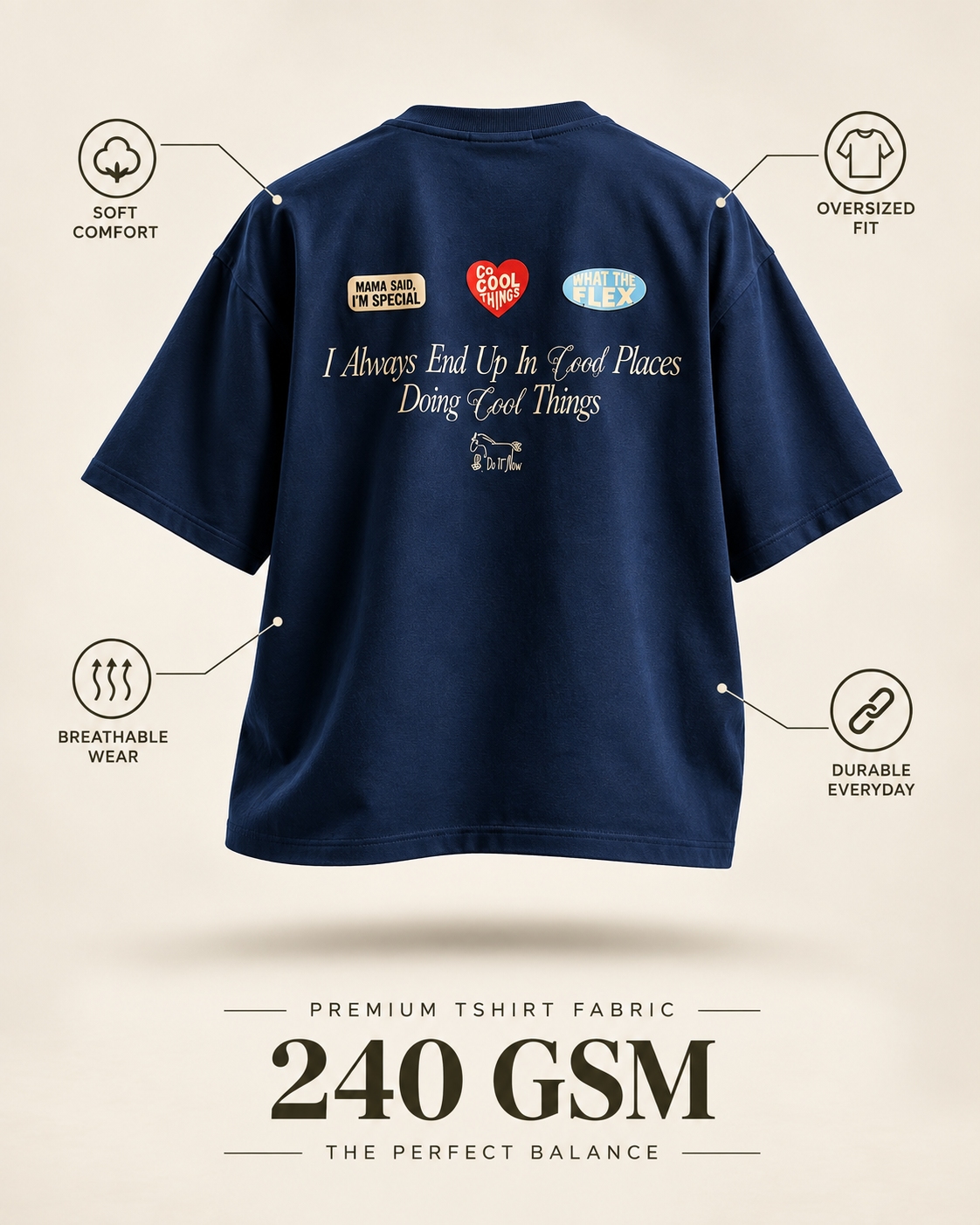 Good Places - WYSE Oversized Tee
