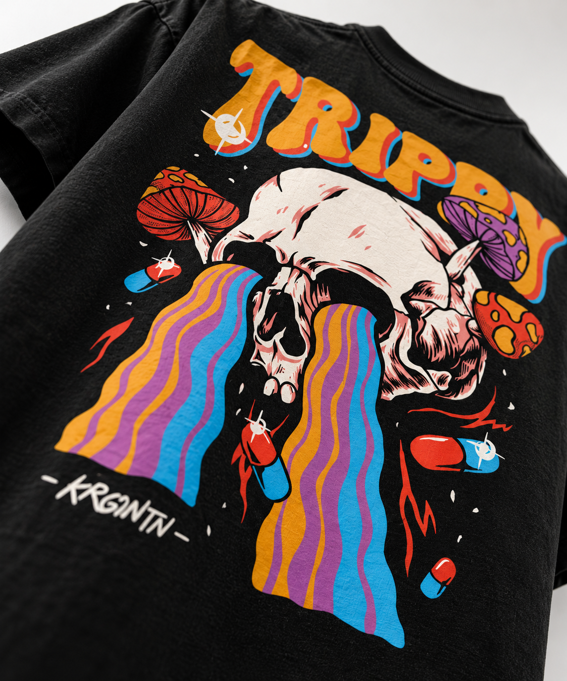 Trippy Skull - WYSE Oversized Tee