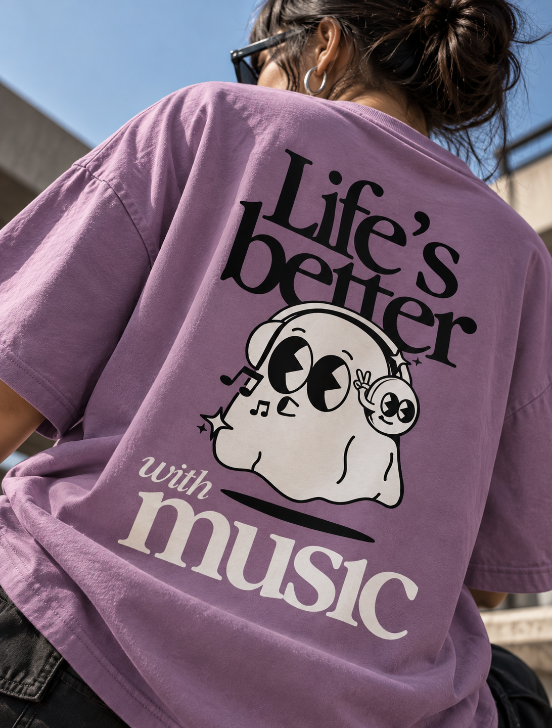Life's Better with Music - WYSE Oversized Tee