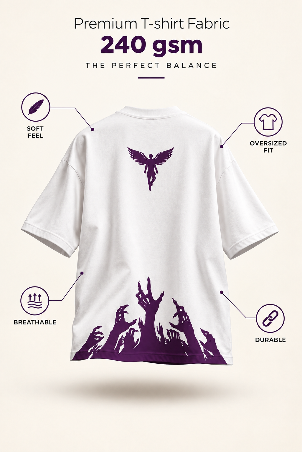 Rise Above - WYSE Oversized Tee
