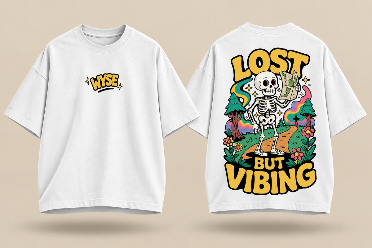 Lost But Vibing - WYSE Oversized Tee