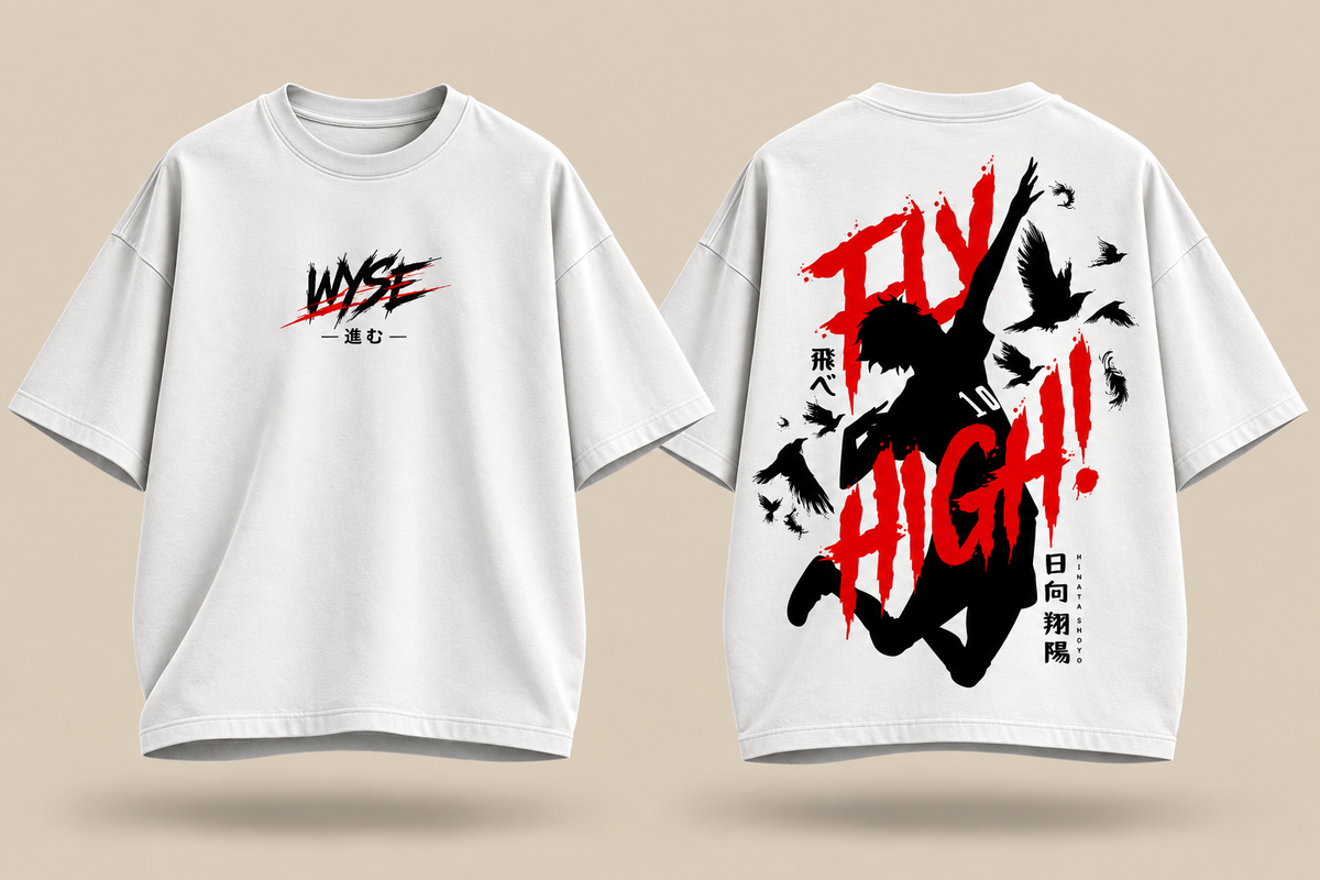 Haikyuu White - WYSE Oversized Tee