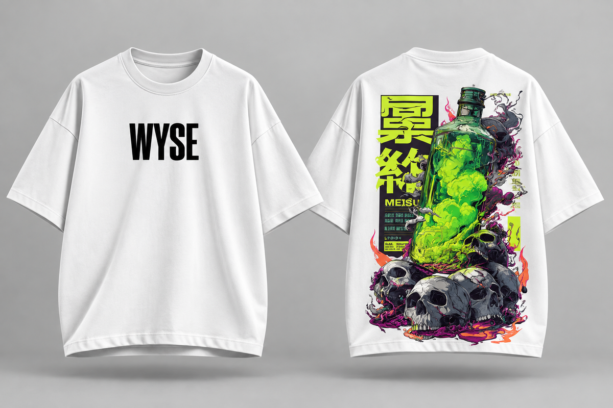Toxic Skull - WYSE Oversized Tee