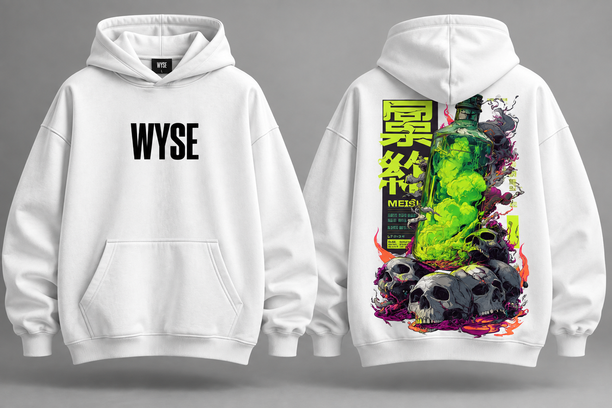 Toxic Skull Green - WYSE Hoodie