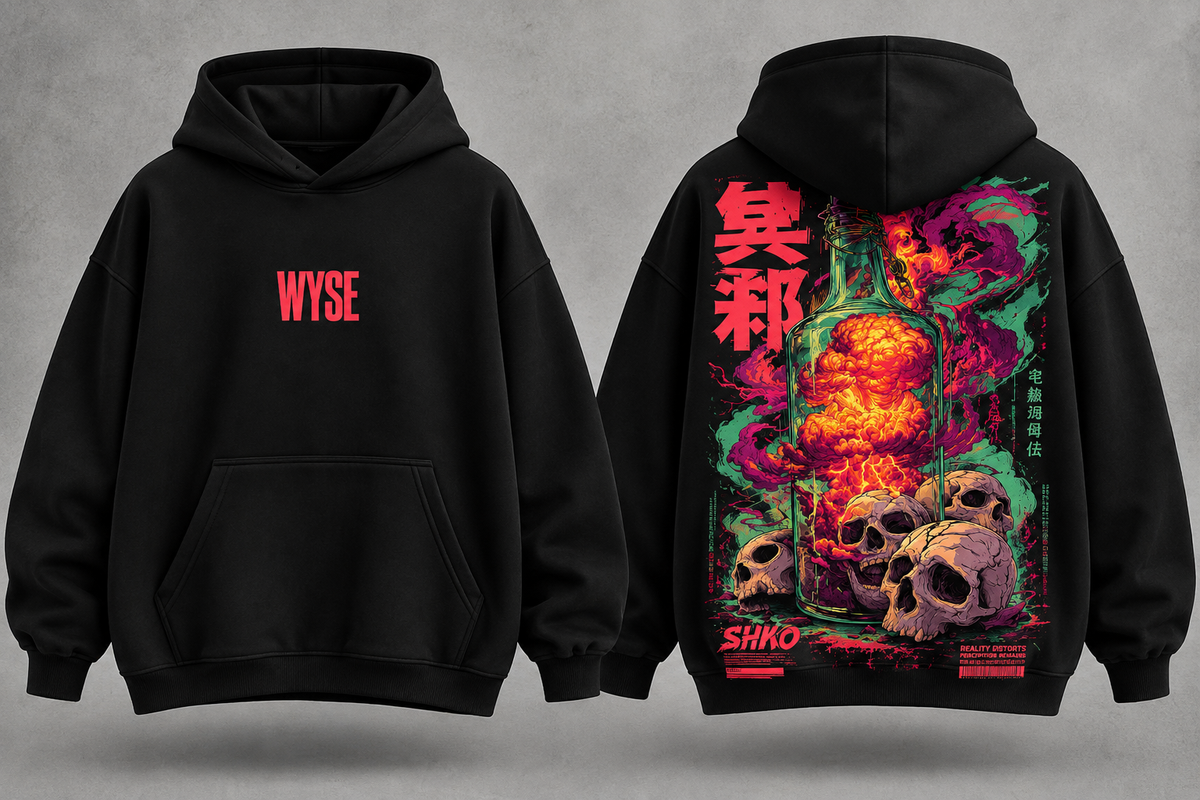 Toxic Skull Red - WYSE Hoodie