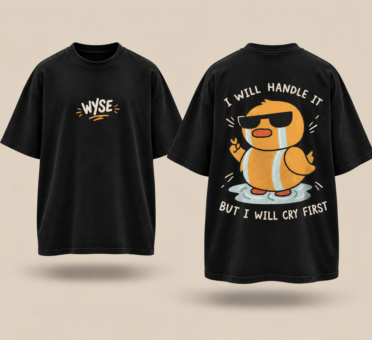 Handle With Cry - WYSE Oversized Tee