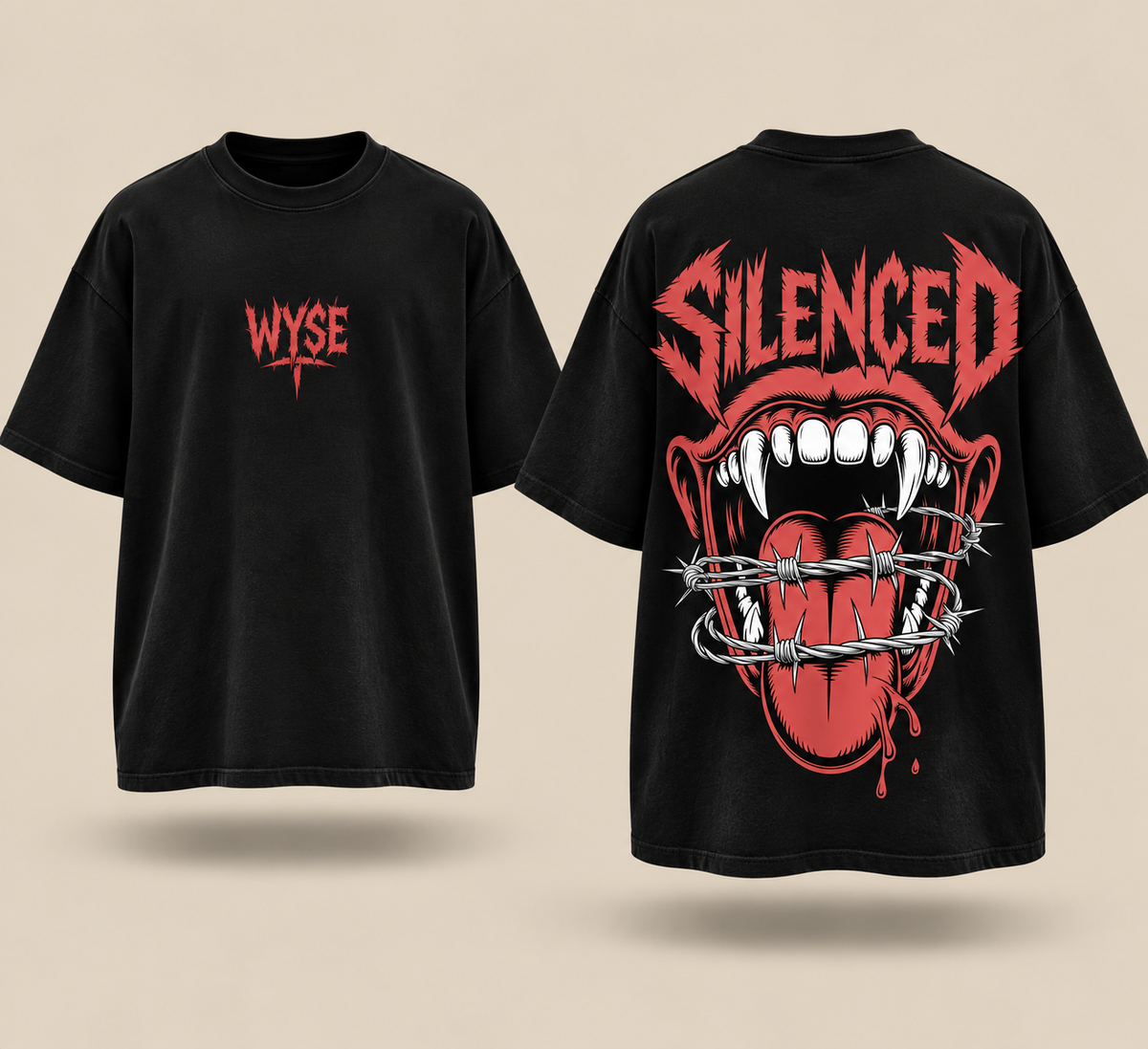 Silenced - WYSE Oversized Tee
