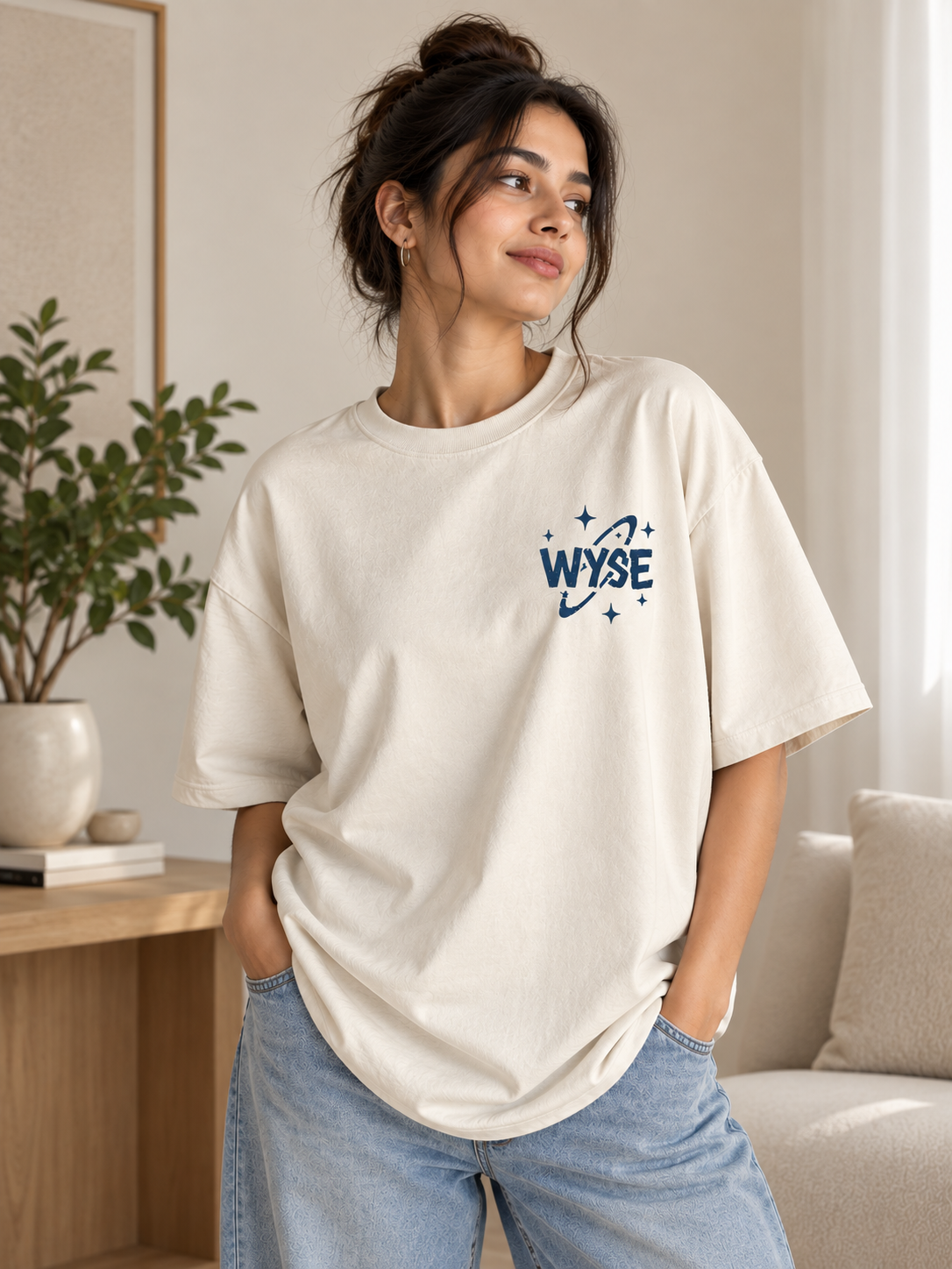 Humans Aren't Real - WYSE Oversized Tee