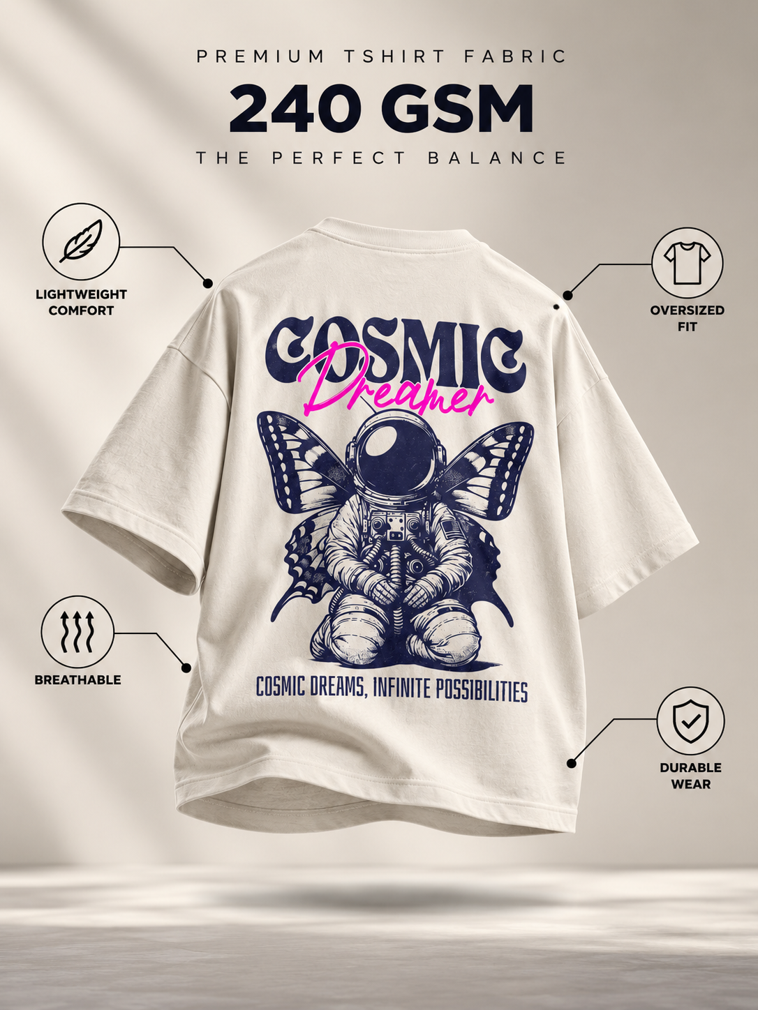 Cosmic Dreamer - WYSE Oversized Tee