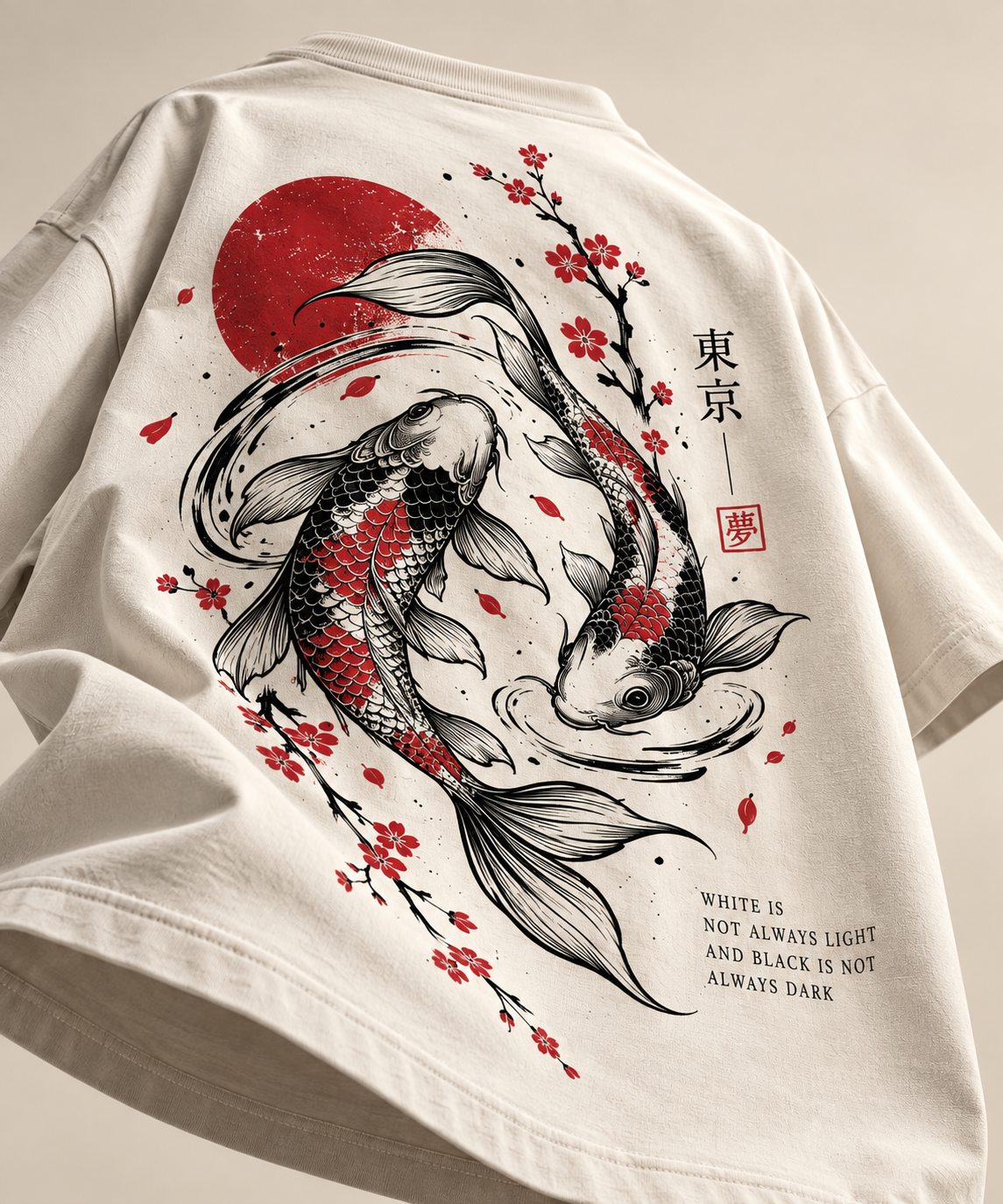 Koi Fish - WYSE Oversized Tee