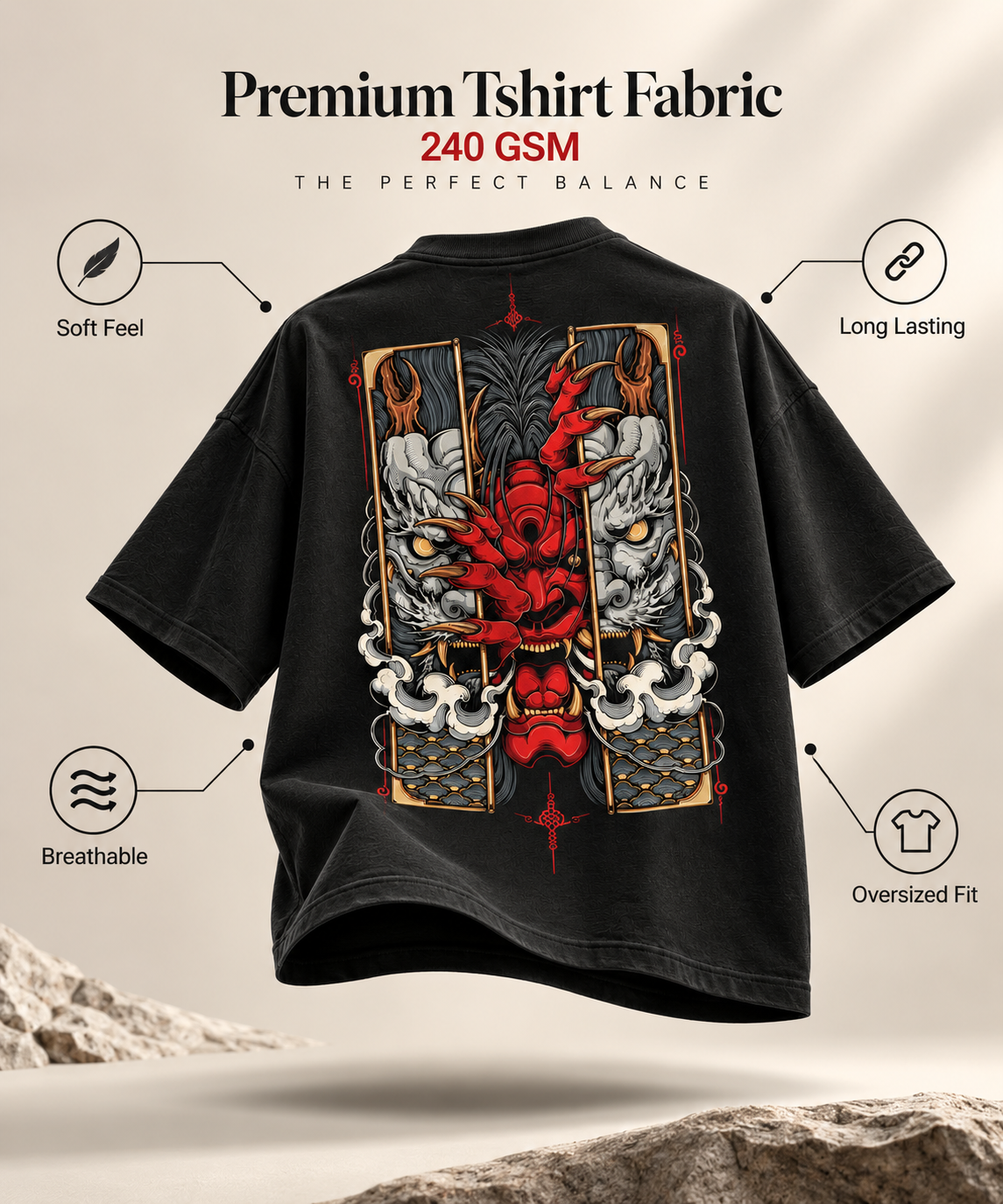 Dragon Heart - WYSE Oversized Tee