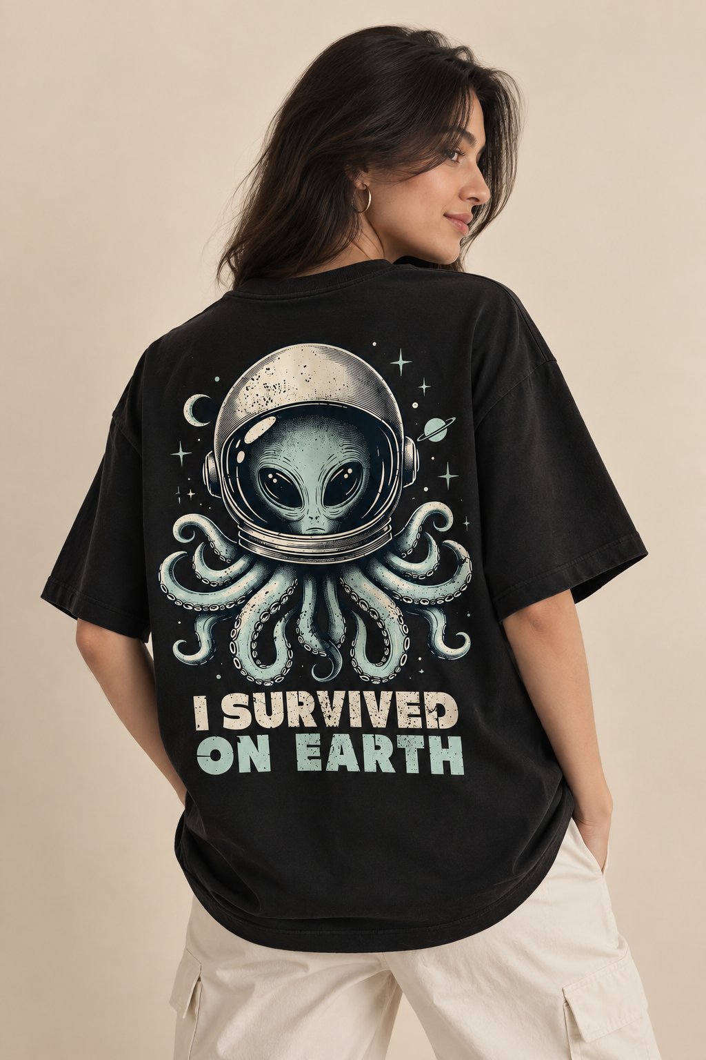 Survived Earth - WYSE Oversized Tee
