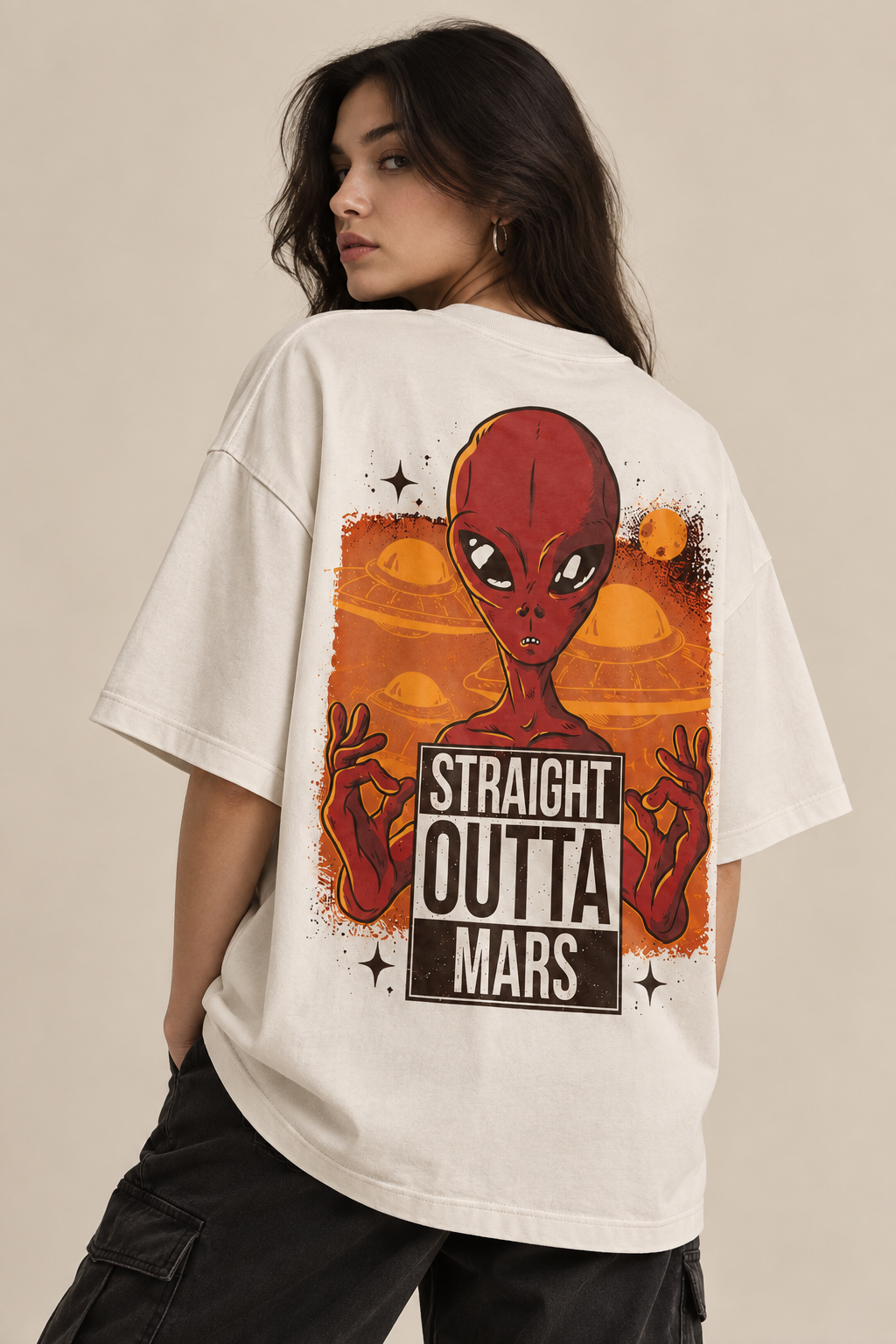 Straight Outta Mars - WYSE Oversized Tee