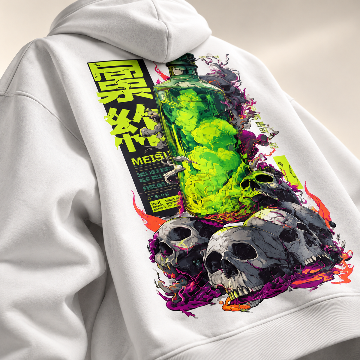 Toxic Skull Green - WYSE Hoodie