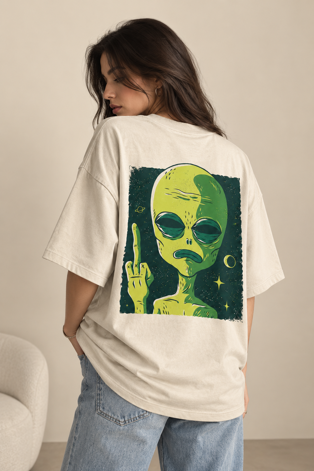 Alien Moody - WYSE Oversized Tee