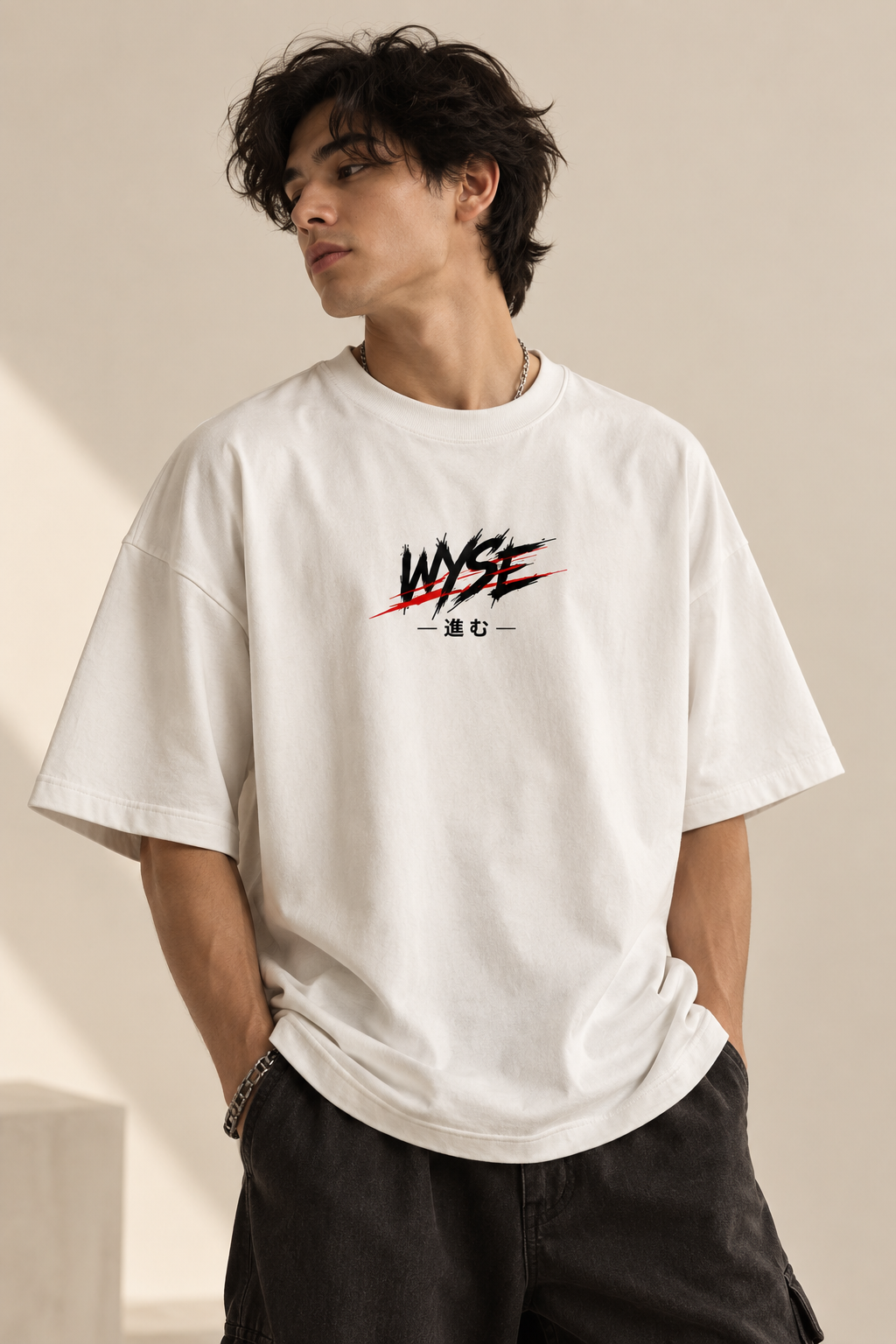 Haikyuu White - WYSE Oversized Tee
