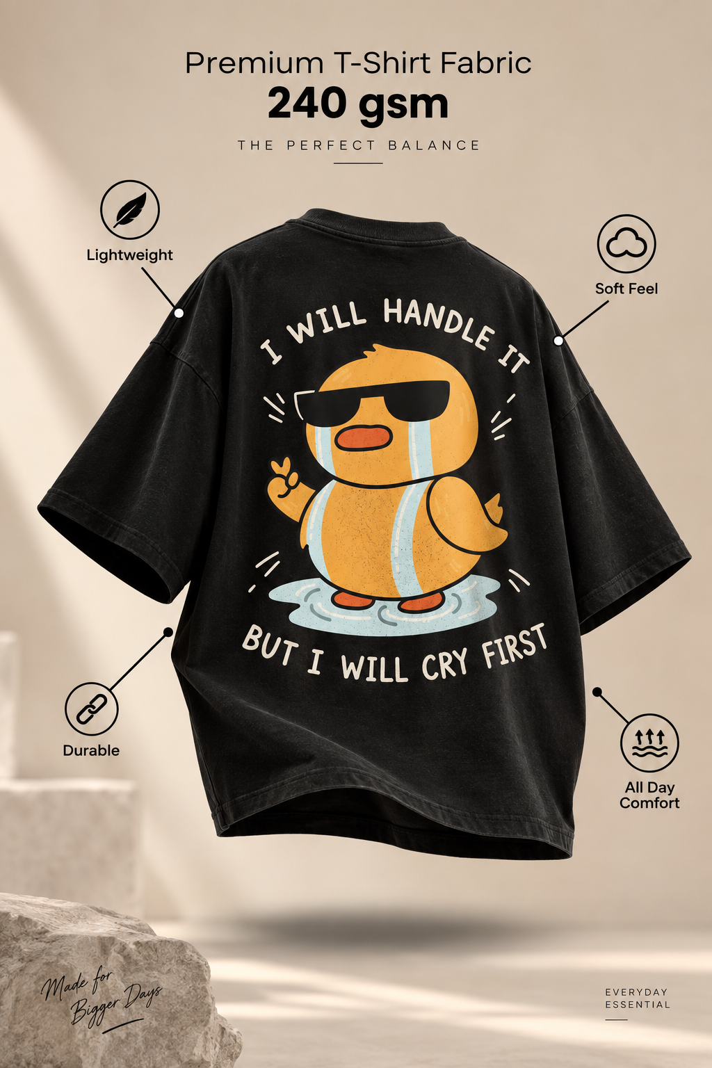 Handle With Cry - WYSE Oversized Tee