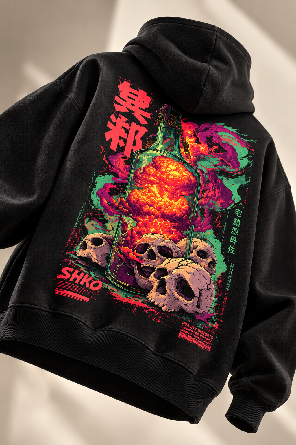 Toxic Skull Red - WYSE Hoodie