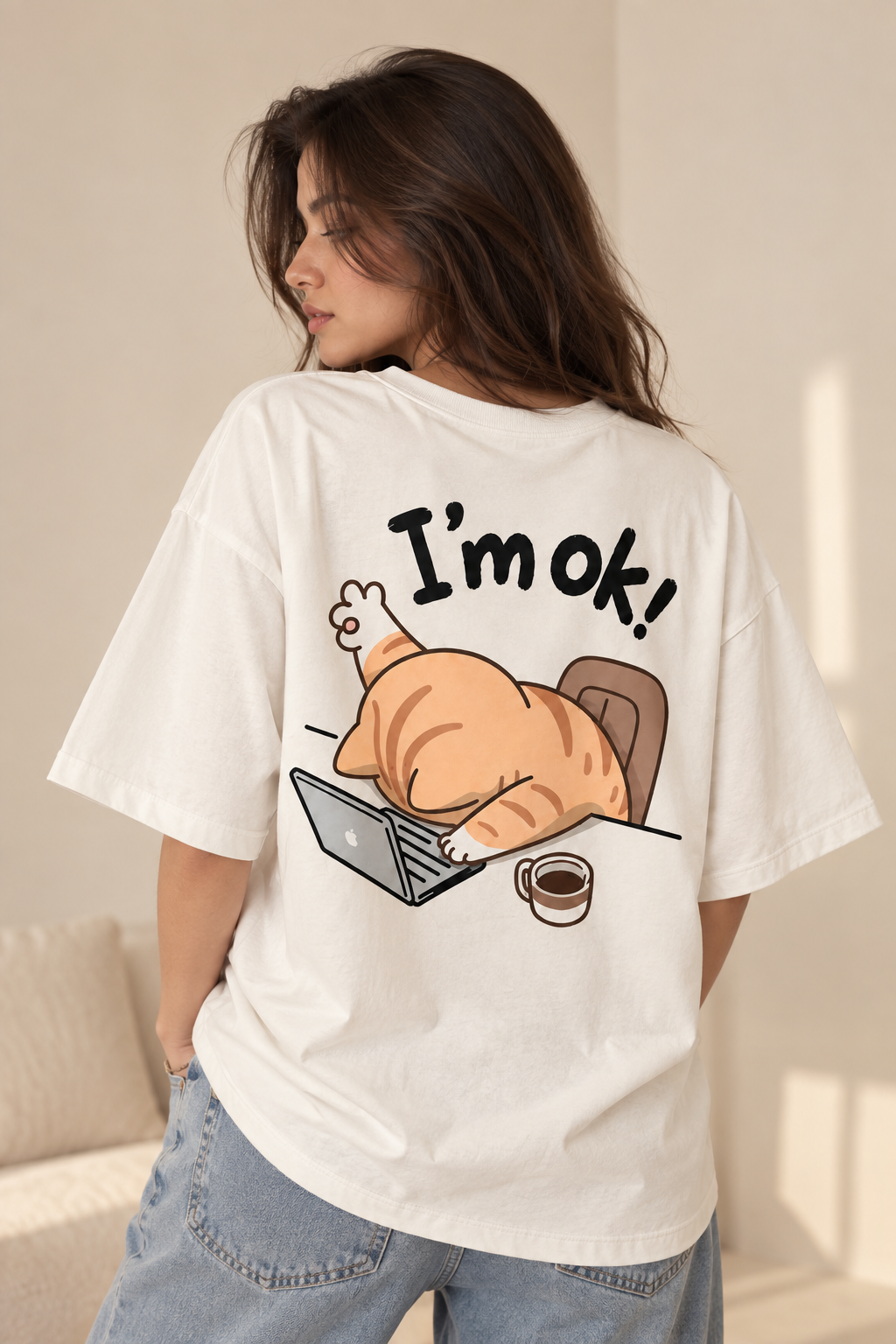 I'm Okay - WYSE Oversized Tee