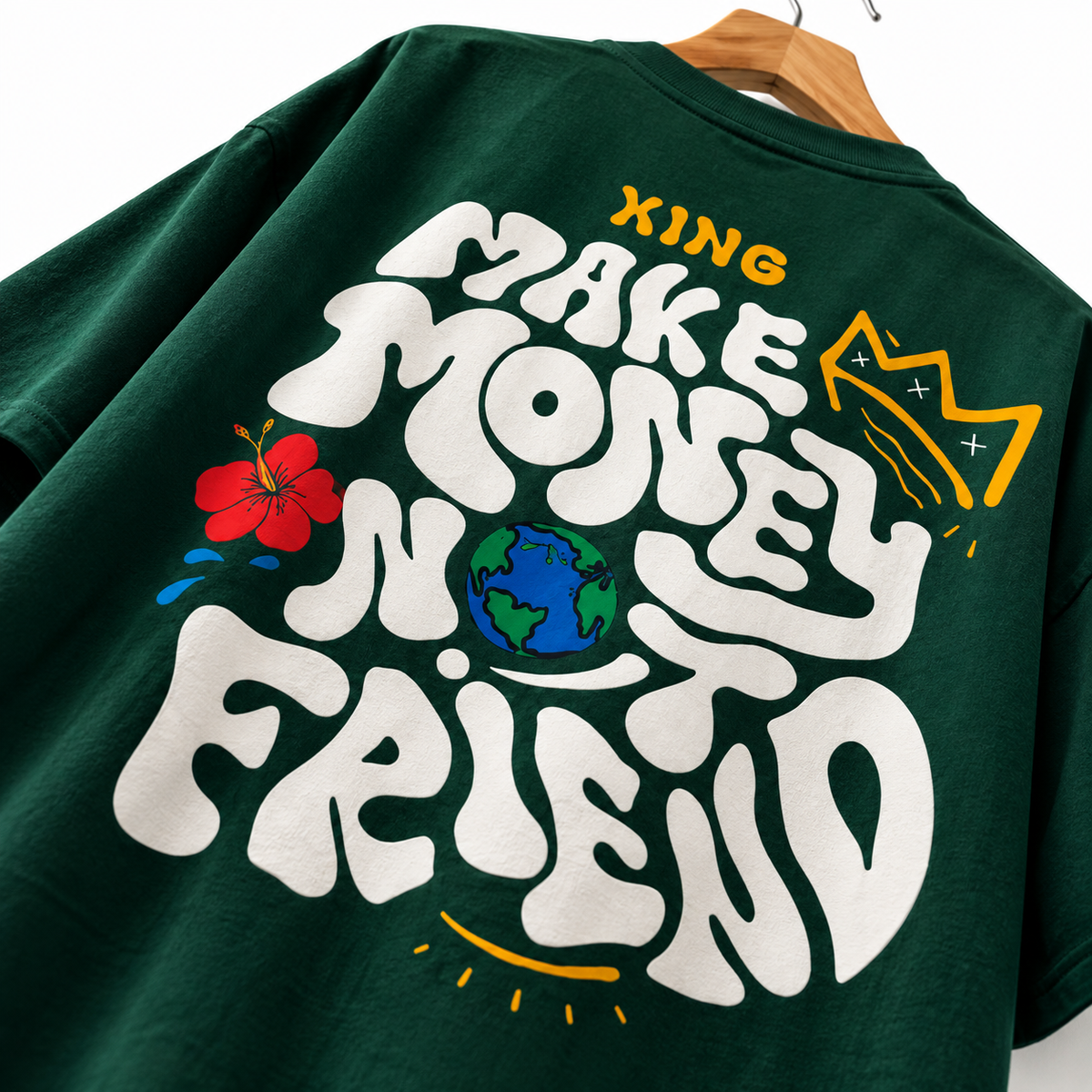 Make Money Not Friends Oversized Tee