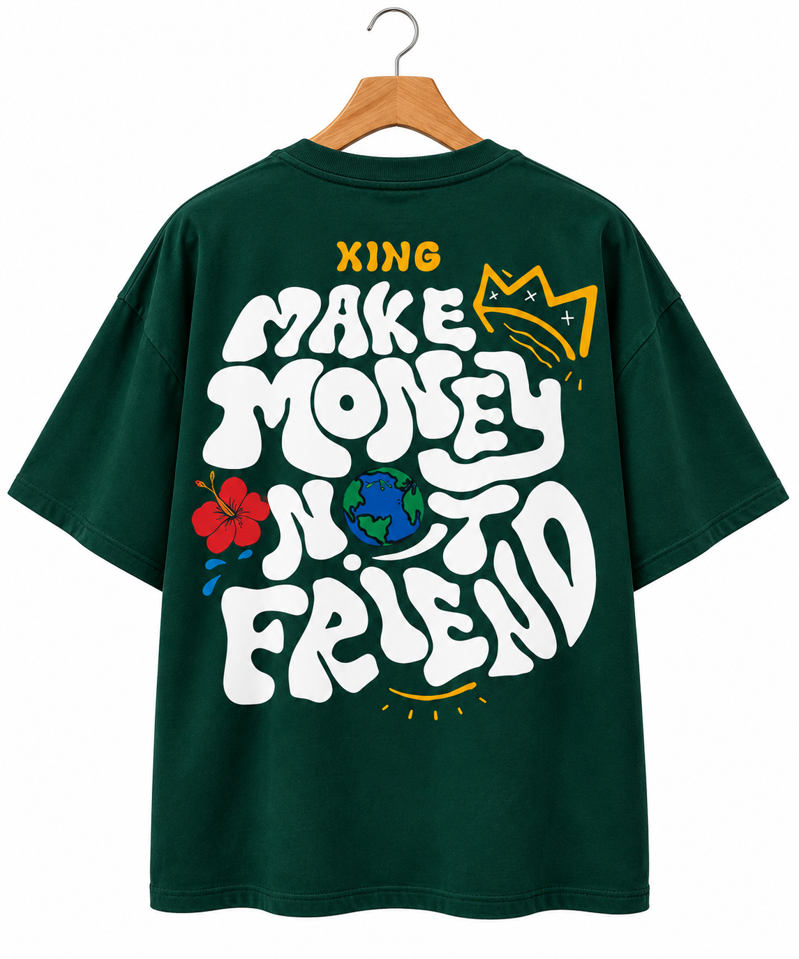 Make Money Not Friends Oversized Tee
