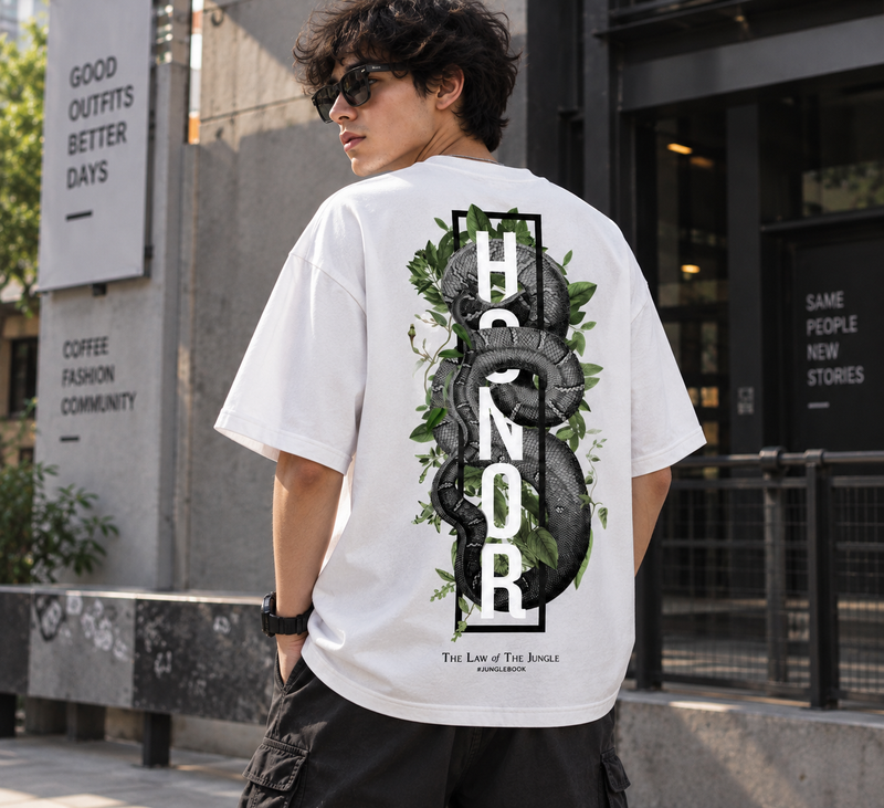 Honor the Snake - WYSE Oversized Tee