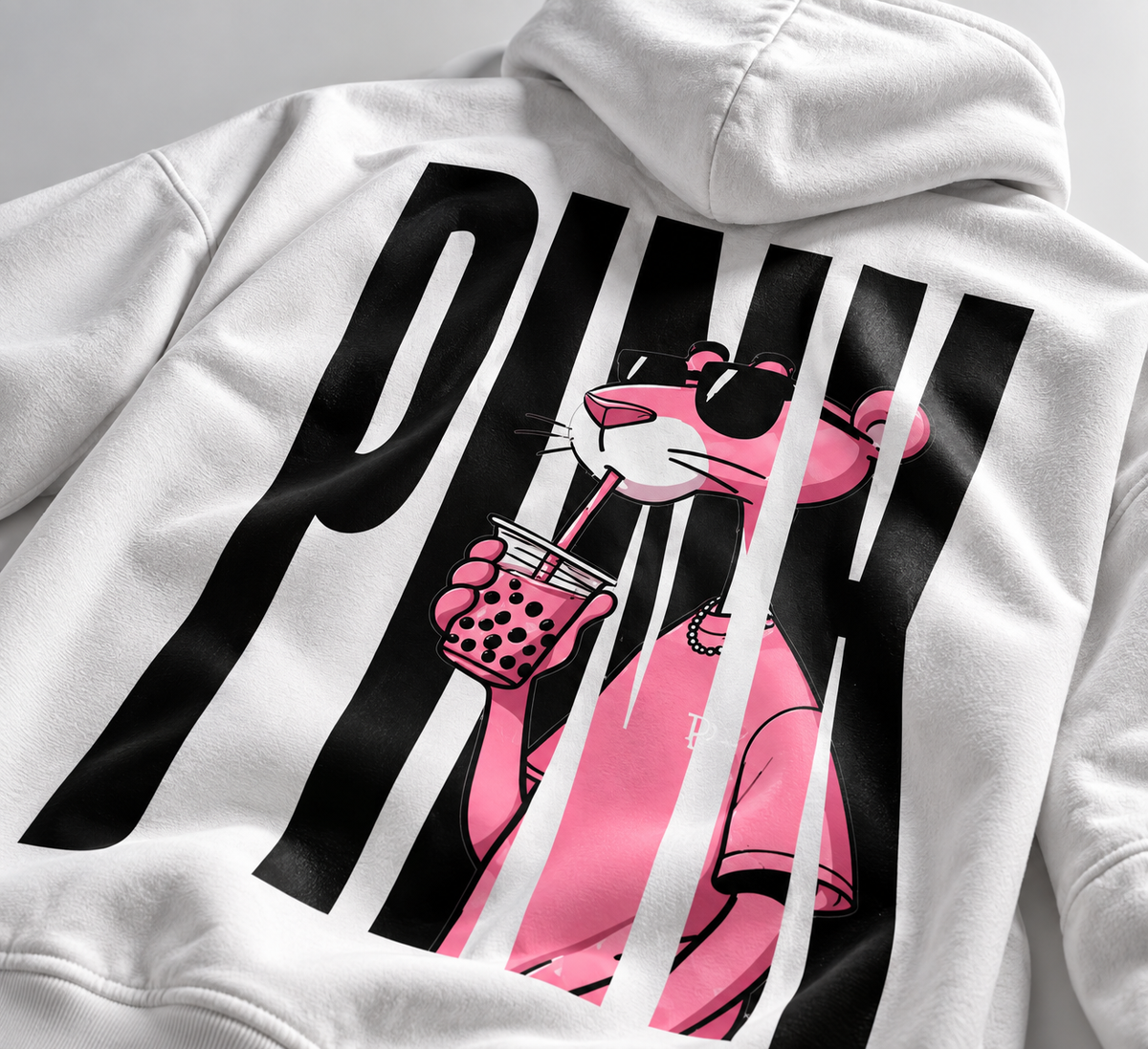 Pink Panther Boba Tea - WYSE Hoodie