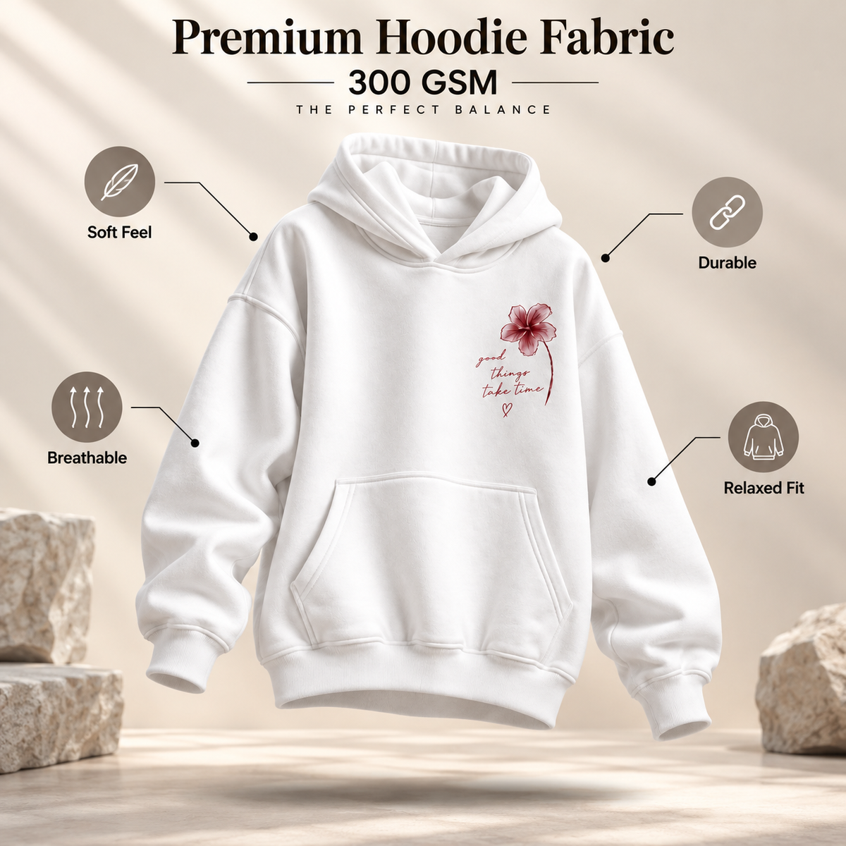 Bloom in Time - WYSE Women's Hoodie