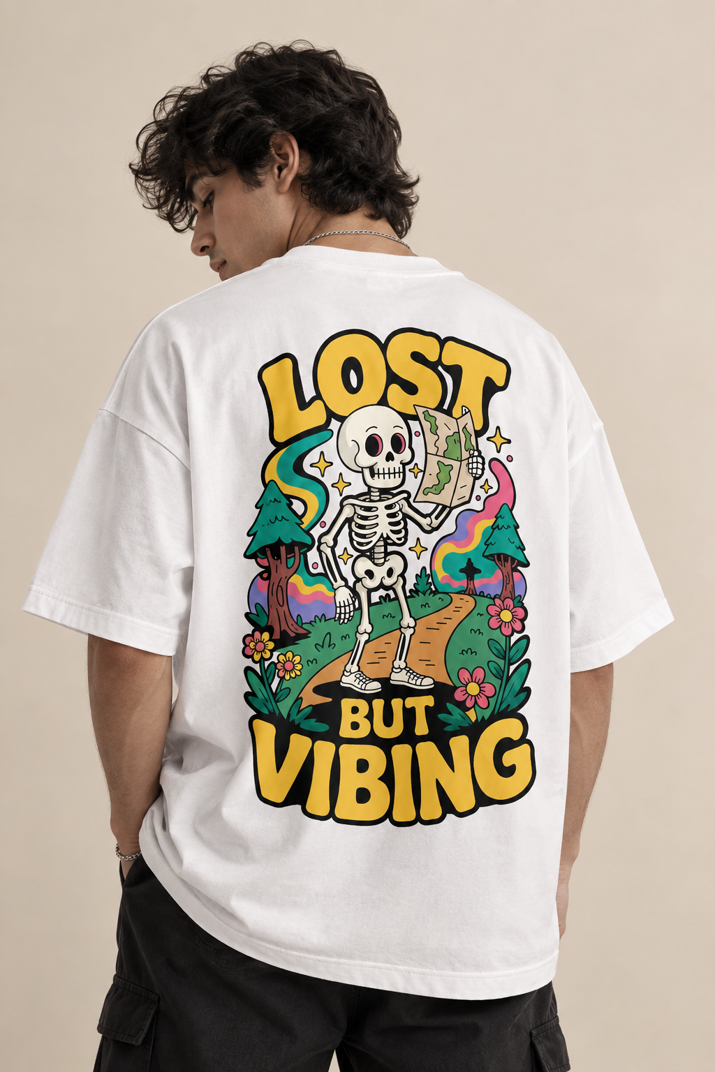 Lost But Vibing - WYSE Oversized Tee