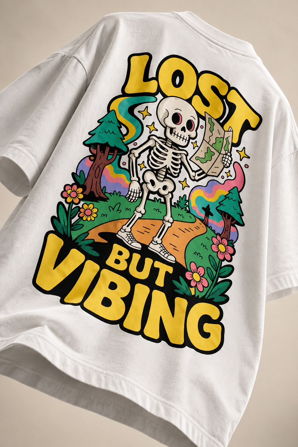 Lost But Vibing - WYSE Oversized Tee