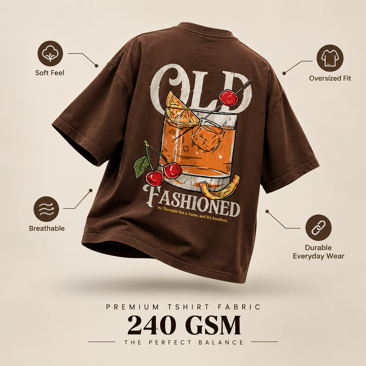 Old Fashioned - WYSE Oversized Tee