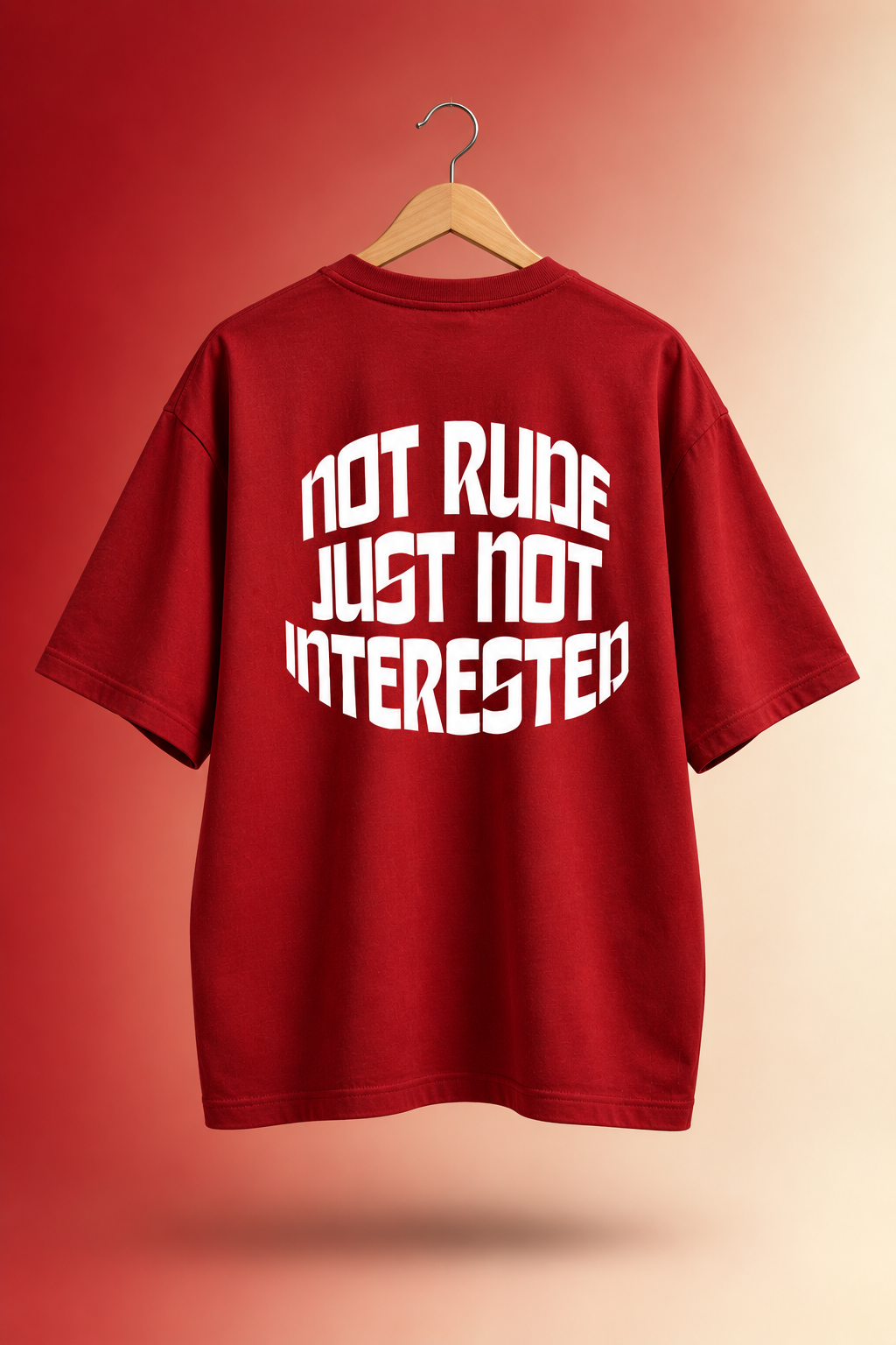 Not Interested Women’s Oversized Tee