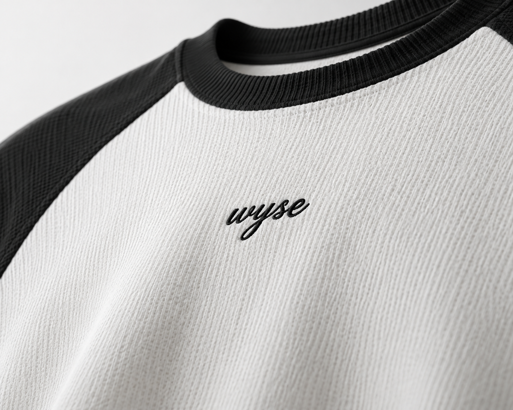 WYSE Core Black Raglan Tee