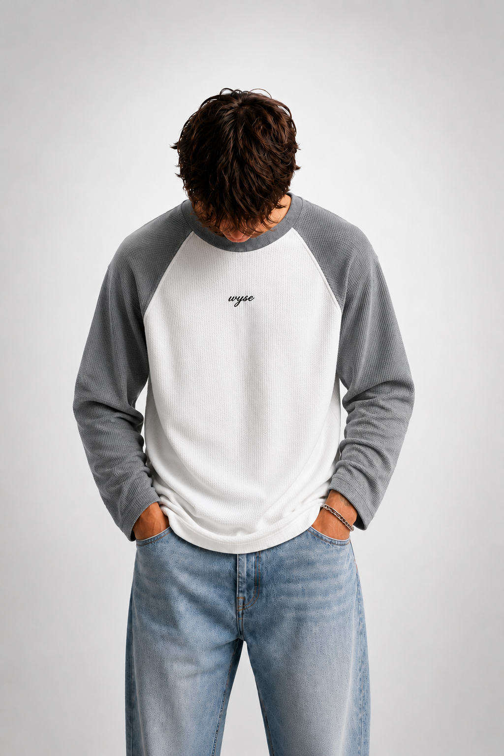 WYSE Core Grey Raglan Tee
