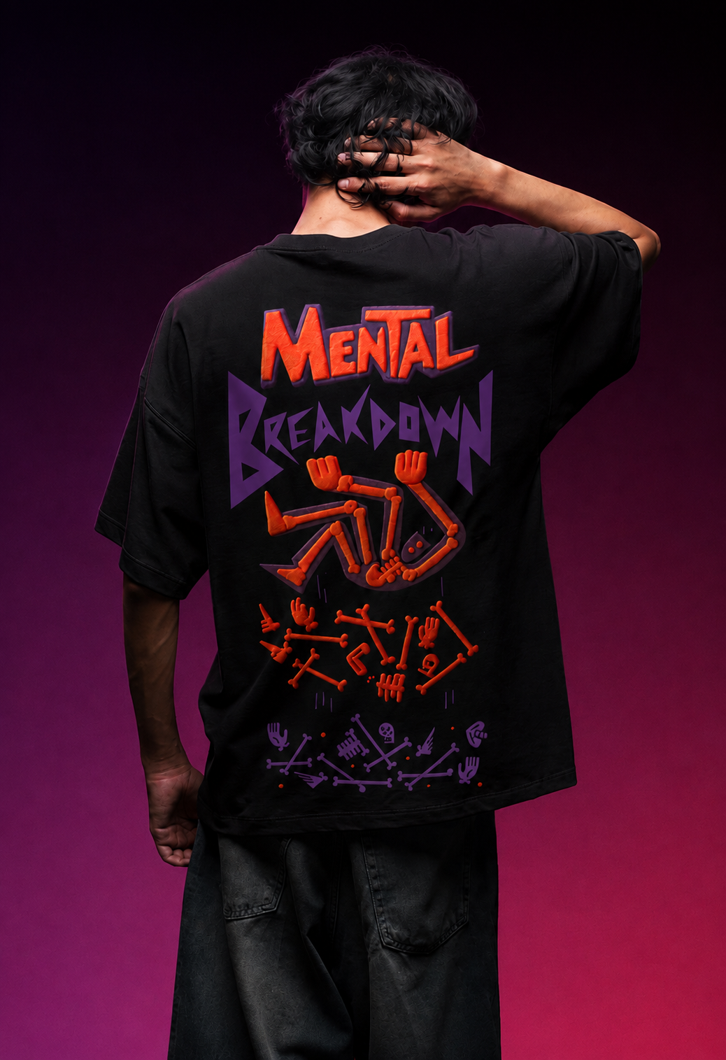 Mental Breakdown Oversized Tee