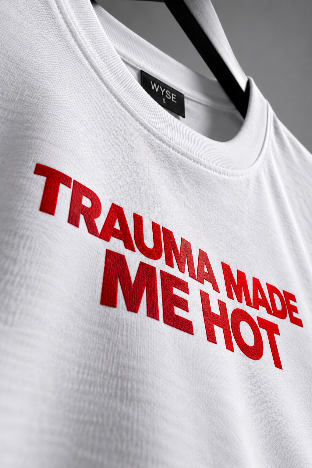 Trauma Made Me Hot Crop Top