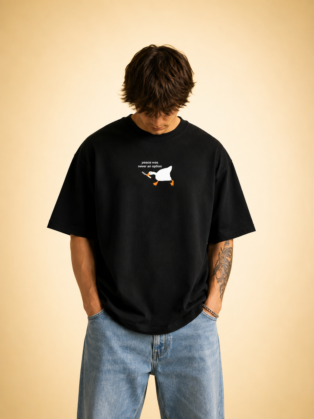 Peeking Duck Oversized Tee