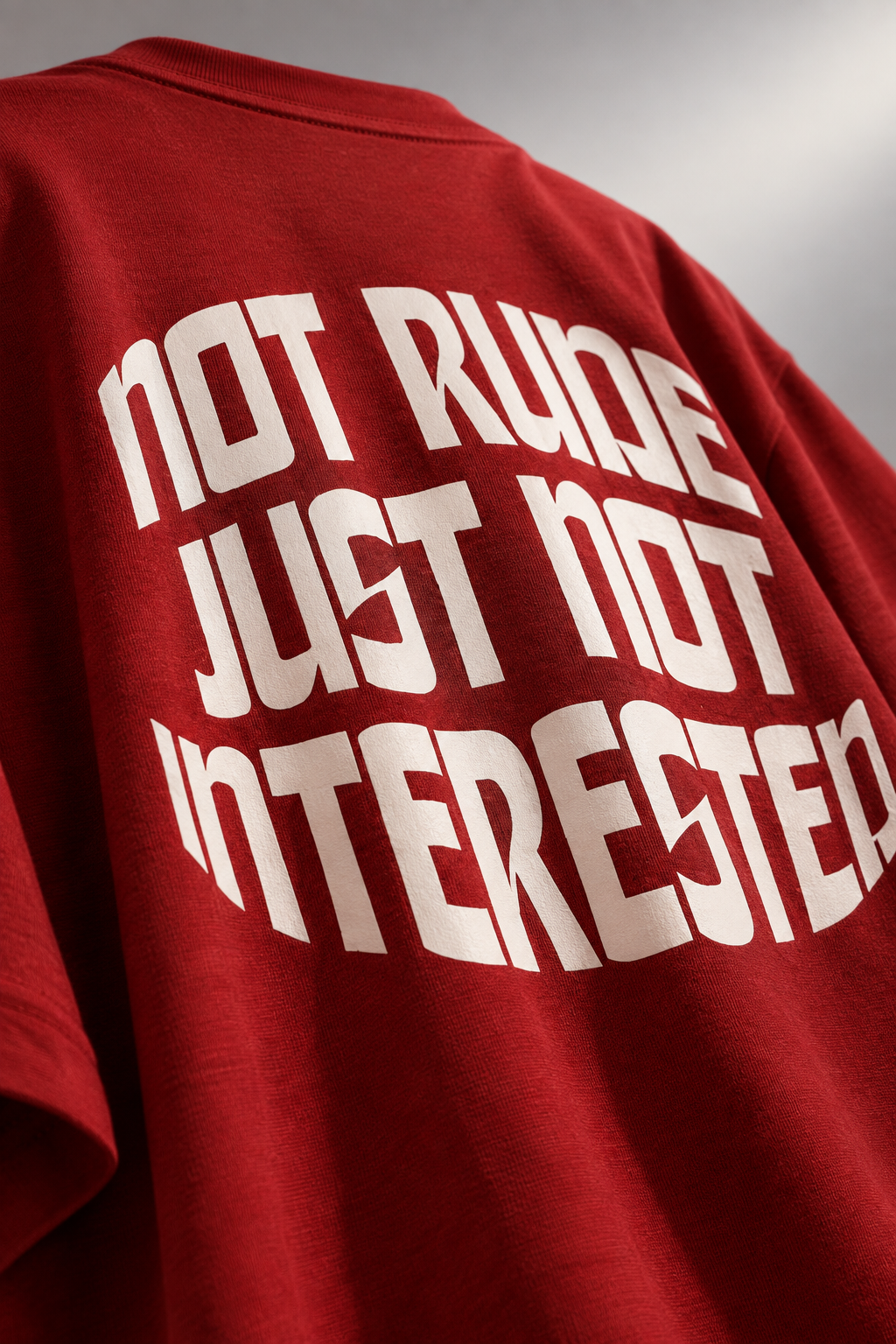 Not Interested Women’s Oversized Tee