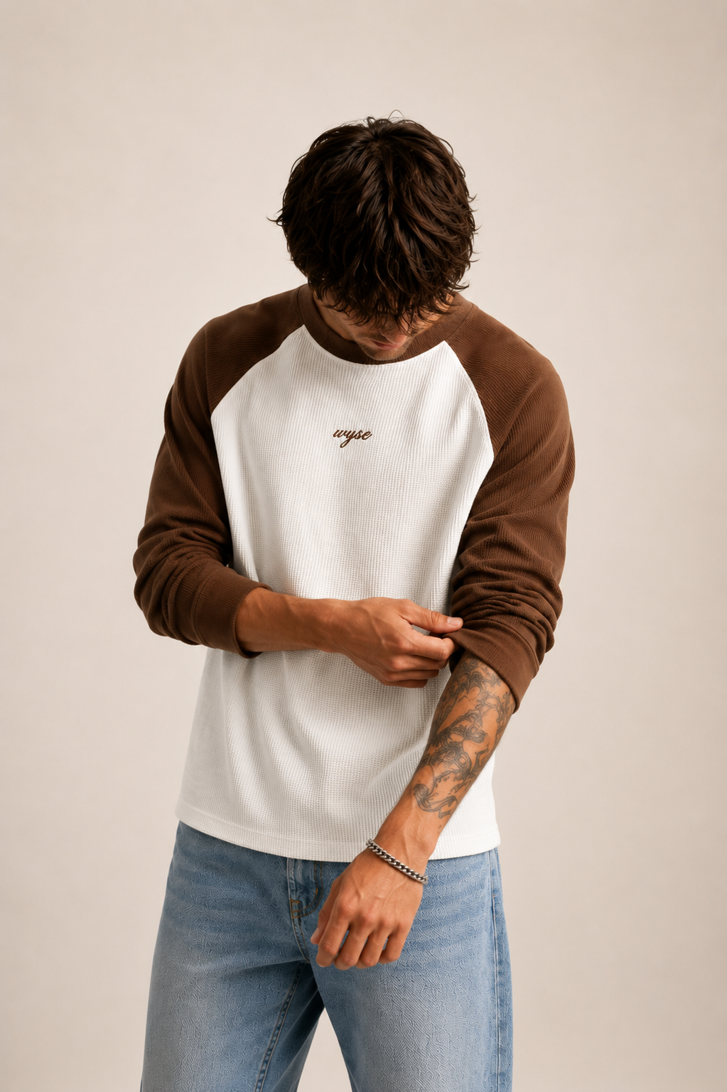 WYSE Core Brown Raglan Tee
