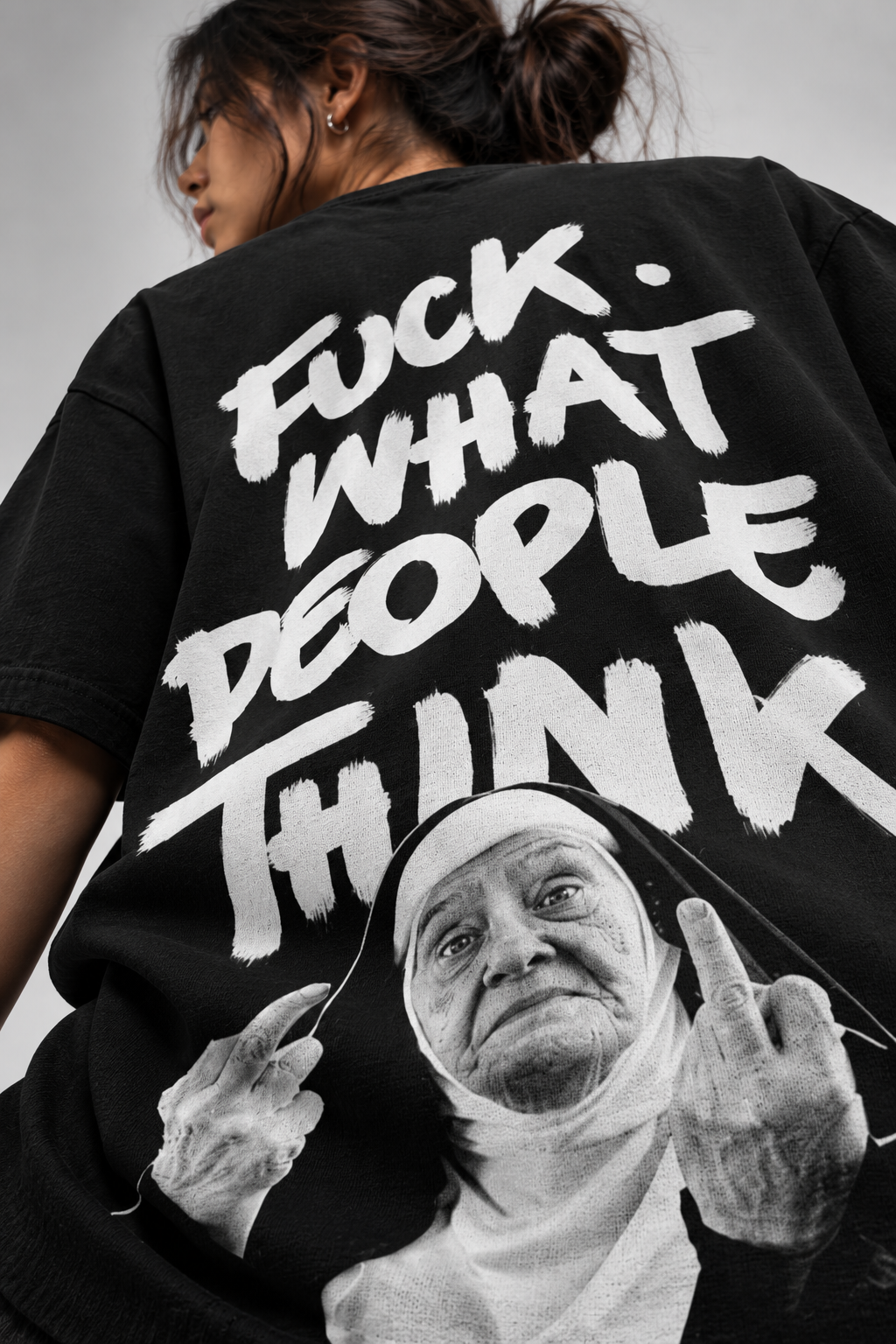 Fuck What People Think Women’s Oversized Tee